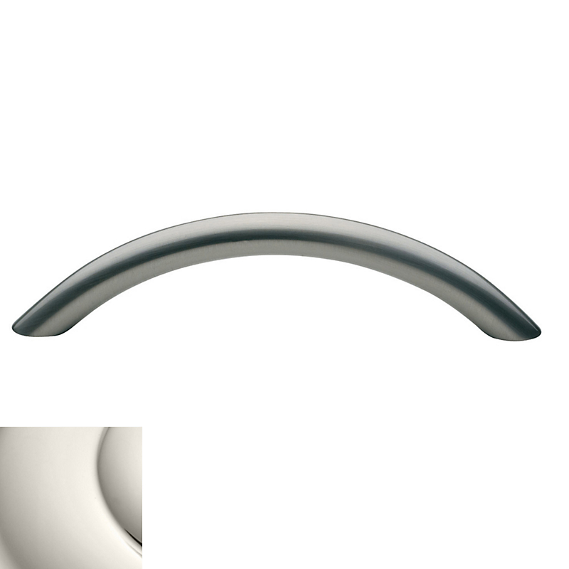 4496140 3.75 In. Center To Center Round Arch Cabinet Pull, Polished Nickel