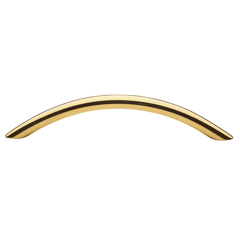 4497030 5 In. Center To Center Round Arch Cabinet Pull, Polished Brass