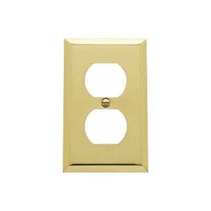 4771050 Outlet Beveled Edge Switch Plate, Antique Brass