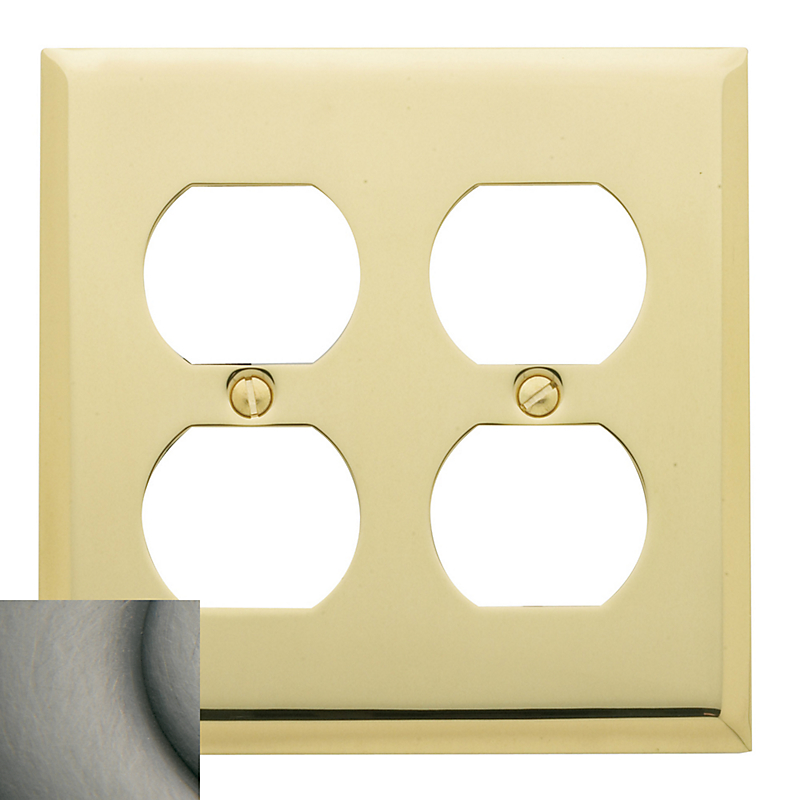 4771151 Outlet Beveled Edge Switch Plate, Antique Nickel