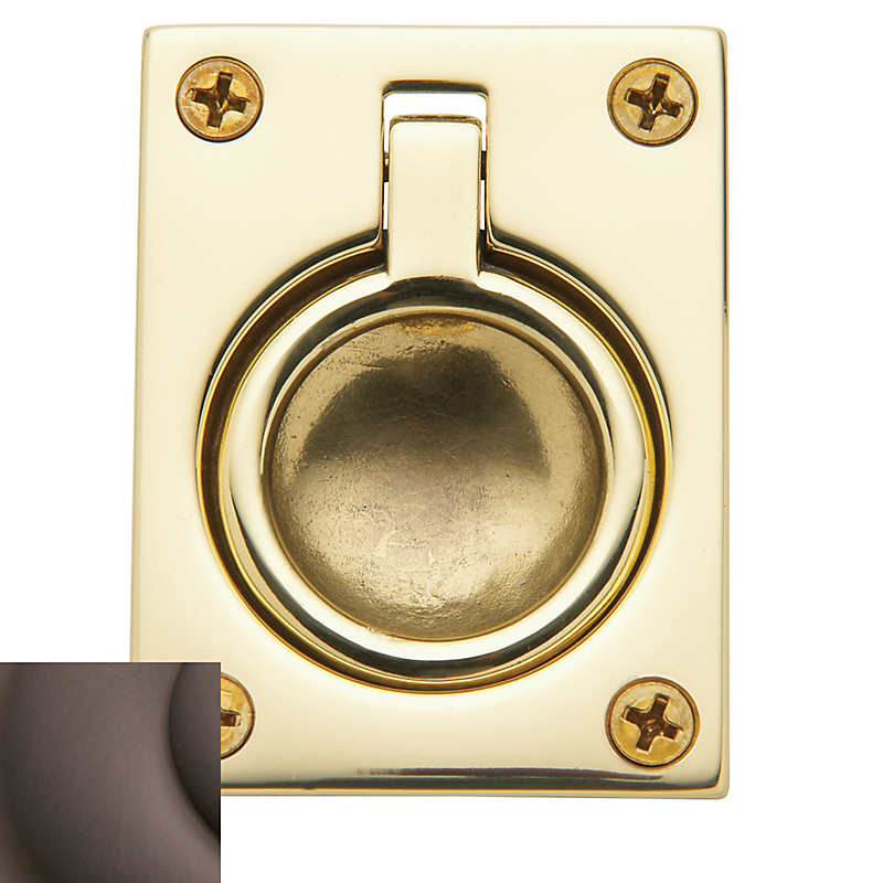 0394112 1.875 X 2.5 In. Flush Ring Pull, Venetian Bronze