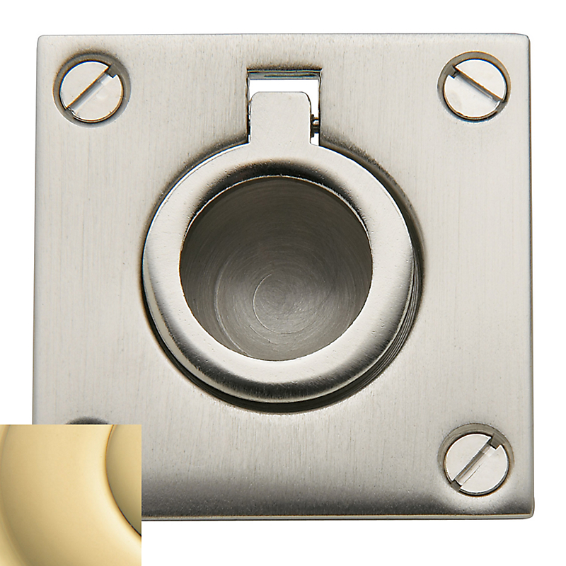 00393031 Flush Ring Pull, Non-lacquered Brass