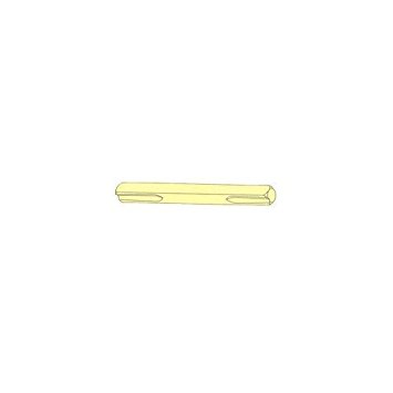 00512004 0.5 In. Broached Straight Spindle For Passage Or Full Dummy Functions, Electro Plated Steel