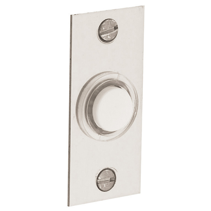 4853055 Rectangular Bell Button, Polished Nickel With