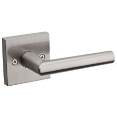 Kwikset 157milsqt-15 Milan Single Dummy Lever With Square Rosette, Satin Nickel