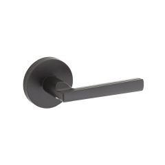 Kwikset 157mrlrdt-514 Montreal Single Dummy Lever With Round Rosette, Iron Black