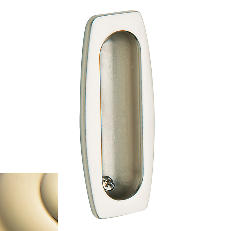 0458003 Sliding Door Flush Pull, Polished Brass