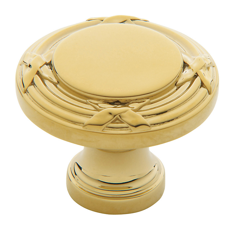 4629030 1.25 In. Dia. Round Edinburgh Cabinet Knob, Polished Brass