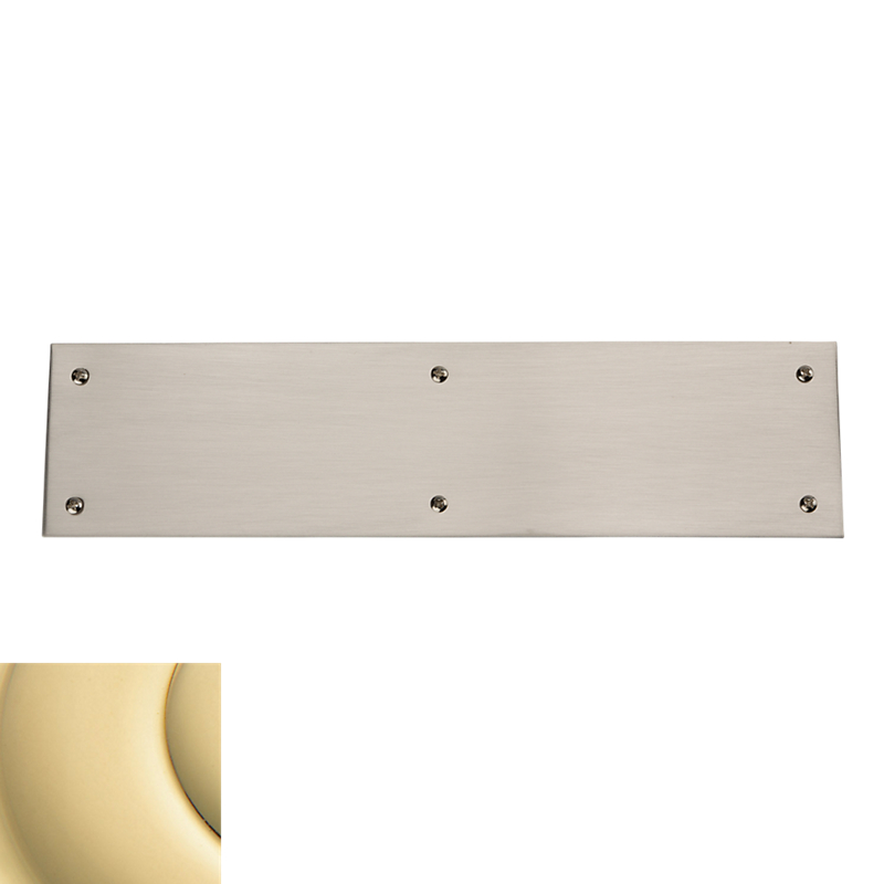 2121031 3 X 12 In. Push Plate, Non Lacquered Brass