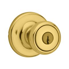 Kwikset 400t-3kd Tylo Entry Door Lock, Bright Brass