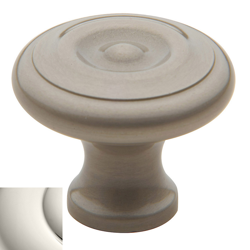 1.25 In. Colonial Cabinet Knob - Polished Nickel