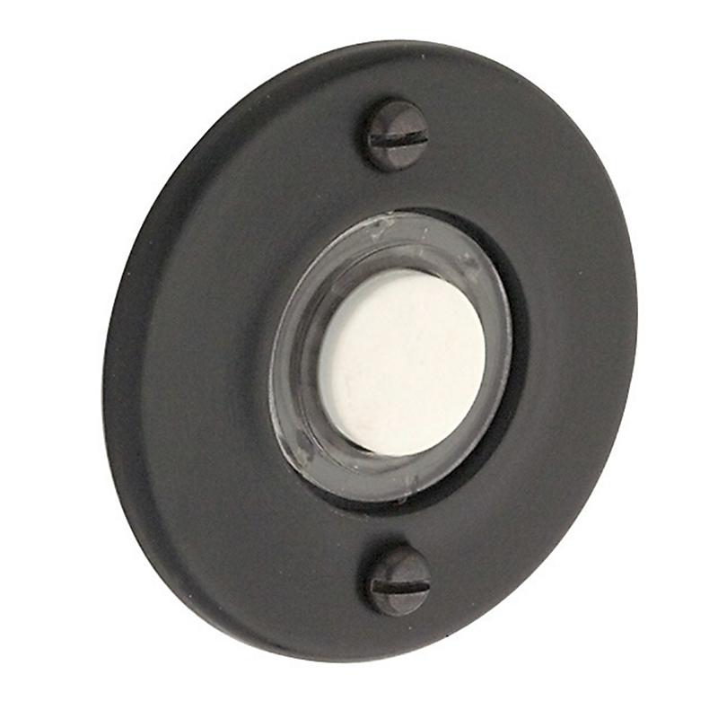 4851190 Round Bell Button - Satin Black