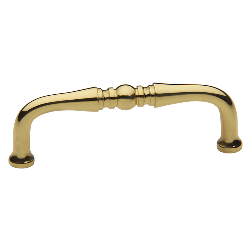 4964030 4 In. Center To Center Solid Brass Handle Pull From The Colonial C - Polished Brass