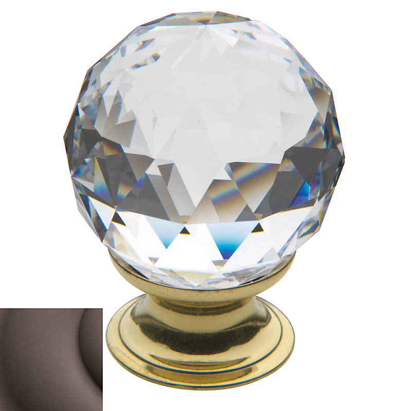 4336112s 1.56 In. Dia. Venetian Bronze Swarovski Crystal Cabinet Knob