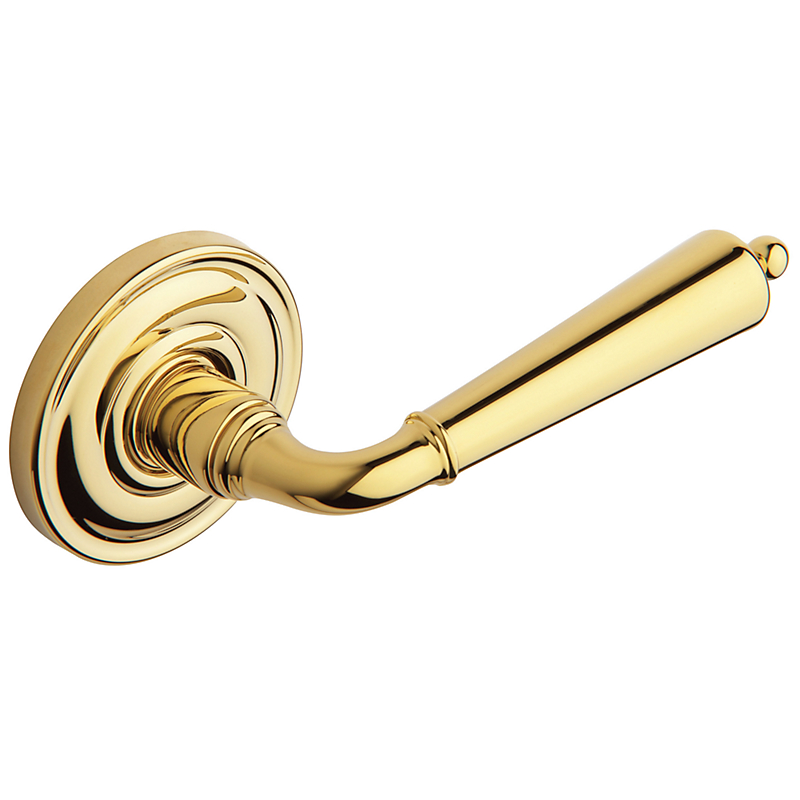5440v030rmr Rmr Colonial Lever, X Less Rose - Polished Brass