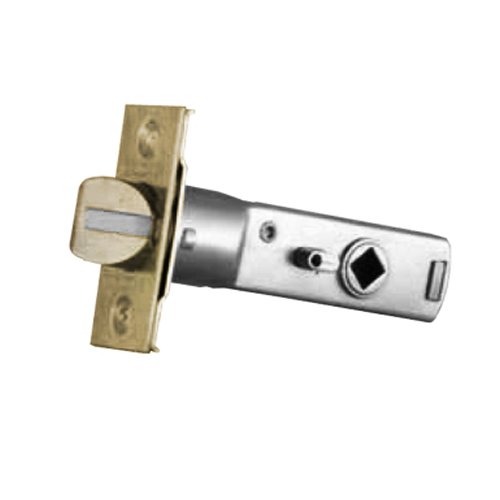 5510050p 2.37 In. Privacy Door Knob Estate Lever Latch For Backset From The Estate Series - Satin Brass & Black