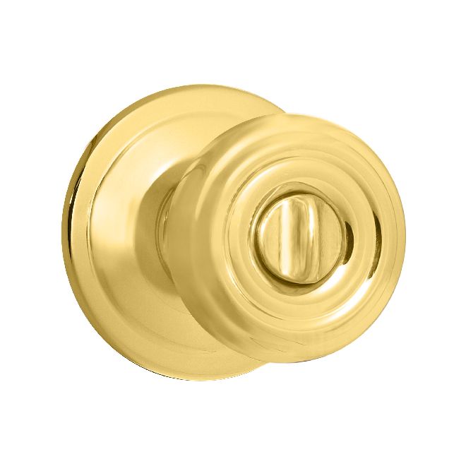 Kwikset 730cn-3 Polished Brass Cameron Privacy Door Knobset