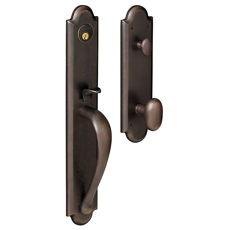 6402402rent Boulder Single Cylinder Right Handed Full Plate Entryset - Distressed Oil Rubbed Bronze