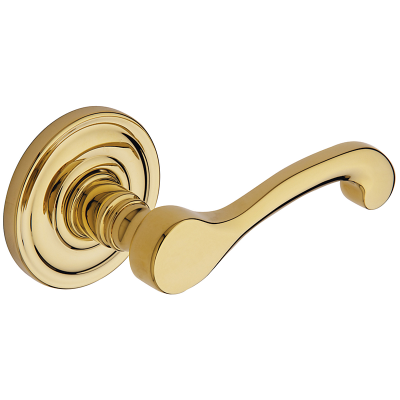 5445v003rdm 3 In. Solid Brass Door Lever, Lifetime Polished Brass