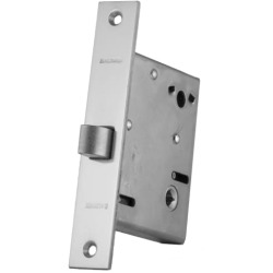 8540150r Mortise Privacy Knob Lock, Satin Nickel