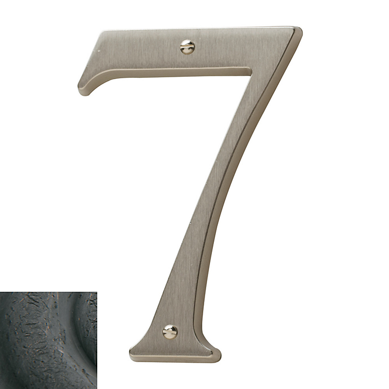 90677402 Cd House Number 7, Distressed Oil-rubbed Bronze