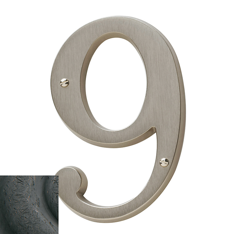 90679402 Cd House Number 9, Distressed Oil-rubbed Bronze