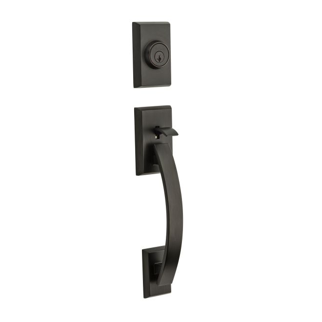 Kwikset 800tvhlip-11ps Tavaris Single Cylinder Sectional Contemporary Handleset With Smartkey - Venetian Bronze