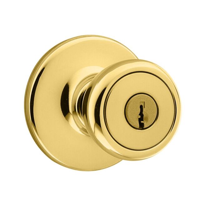 Kwikset 400t-3pk05 Tylo Entry Door Lock Protecto Keyed - Bright Brass
