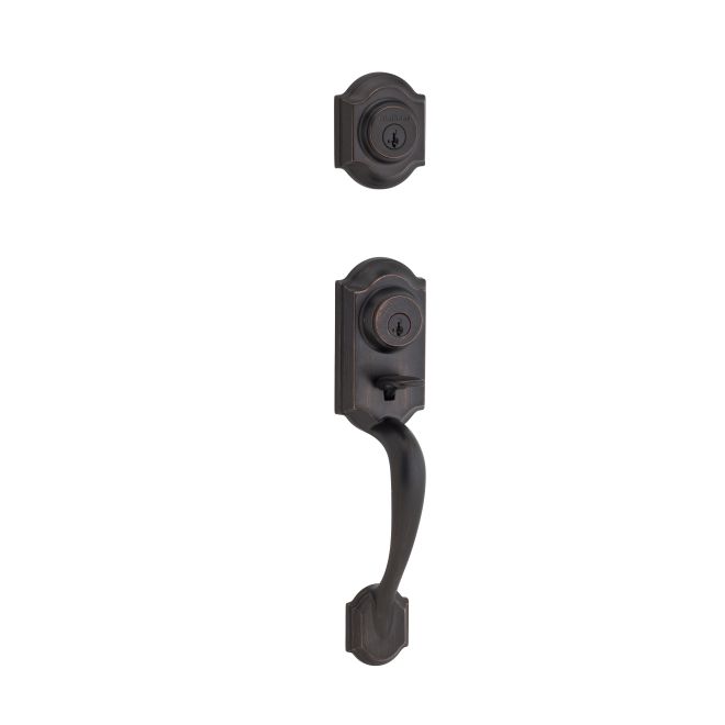 Kwikset 553mnhlip-11ps Montara Exterior Single Cylinder Handlest Smart Key, Venetian Bronze