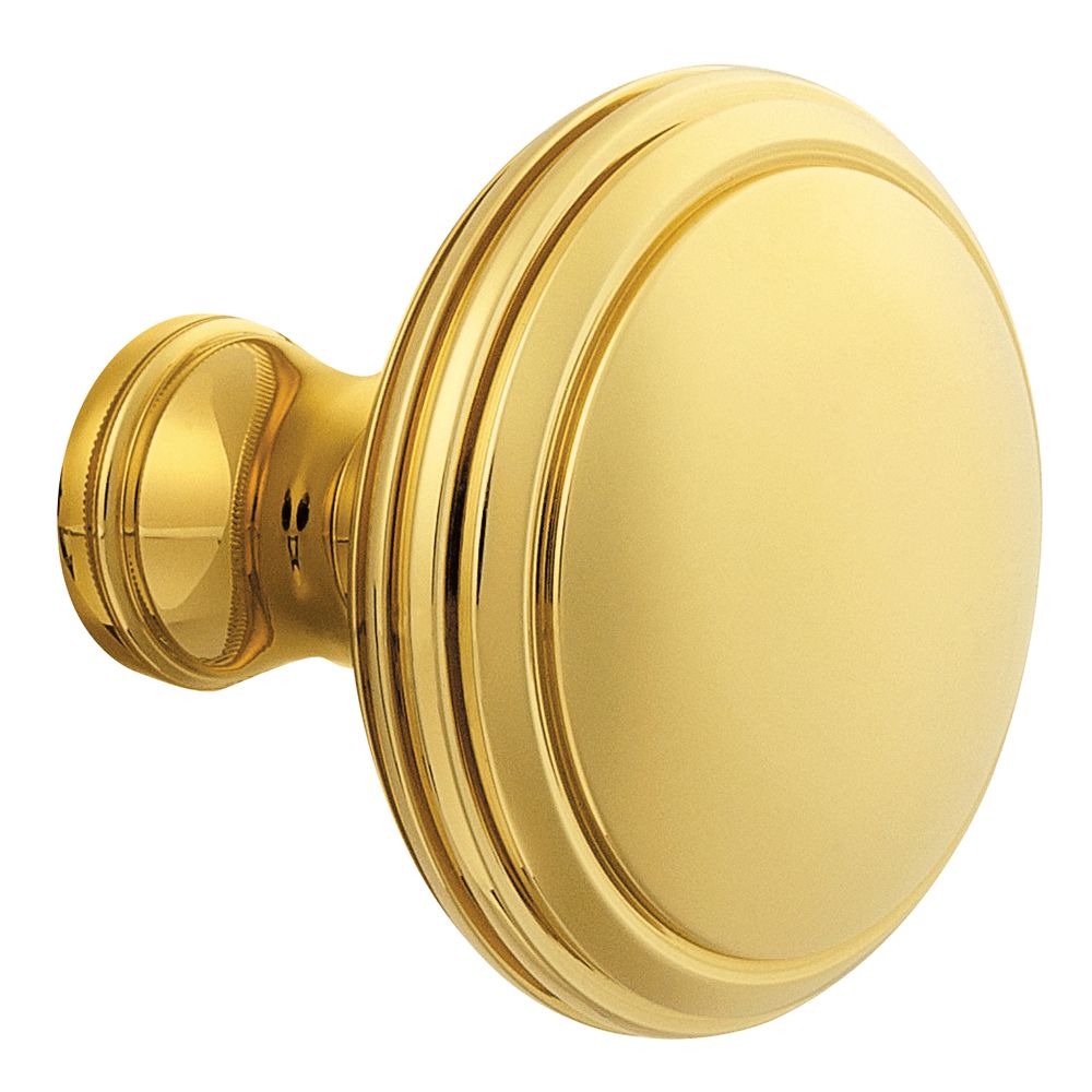 5069031mr Pair Of Solid Brass Estate Knobs Less Rose, Non-lacquered Brass
