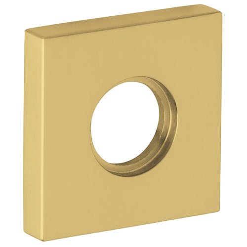 2 In. Square Rose Passage, Lifetime Brass