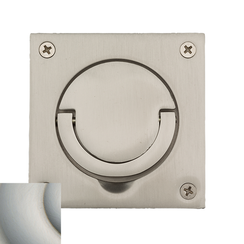 0397056sol Solid Flush Ring Pull, Satin Nickel With Lifetime Finish