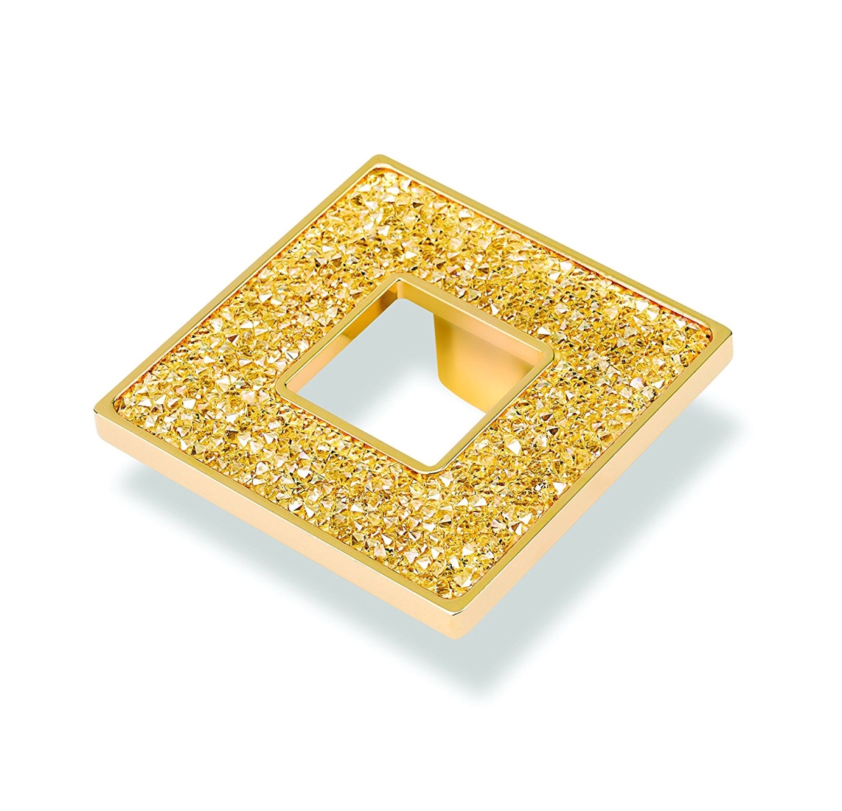 M1890.32orzswa Square Knob With Hole, Gold