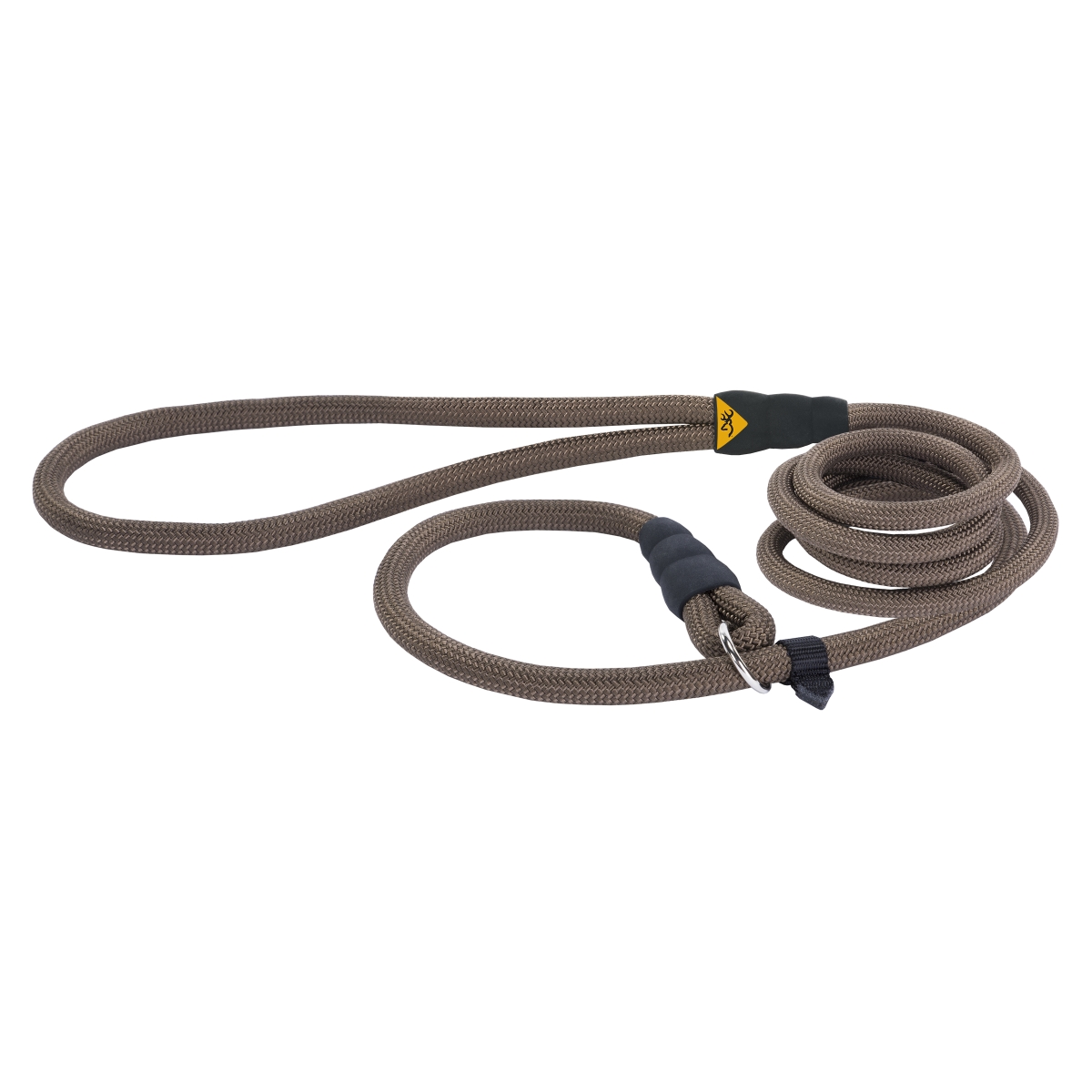 P000014120199 6 Ft. Rope Slip Lead Dog Leashes - Teak Brown
