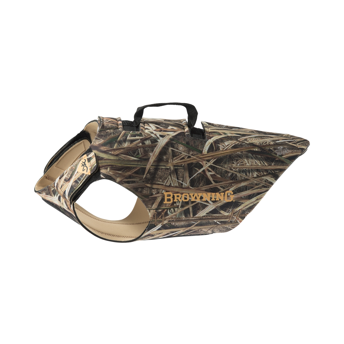 P000020990399 5 Mm Hunting Neoprene Mossy Oak Shadow Grass Blades Dog Vest With Handle - Small
