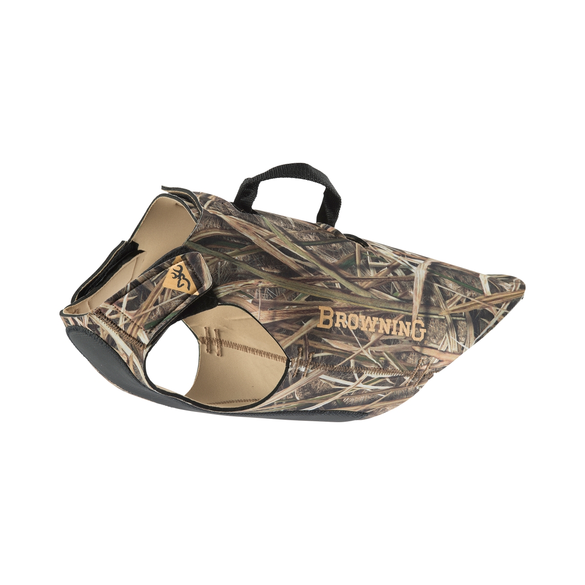 P000021190399 5 Mm Hunting Neoprene Mossy Oak Shadow Grass Blades Dog Vest With Handle - Large