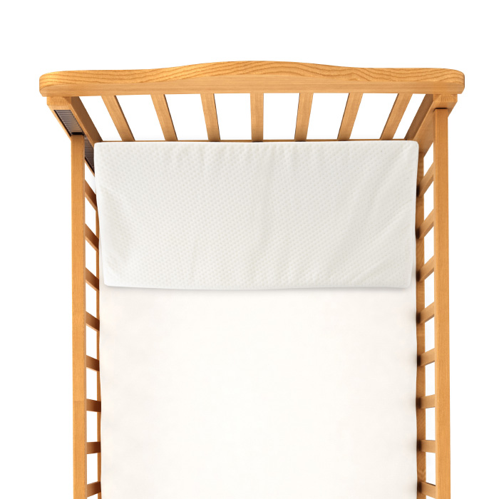 82-tex1060 Angled Memory Foam Baby Cushion Sleep Positioner Crib Wedge, White