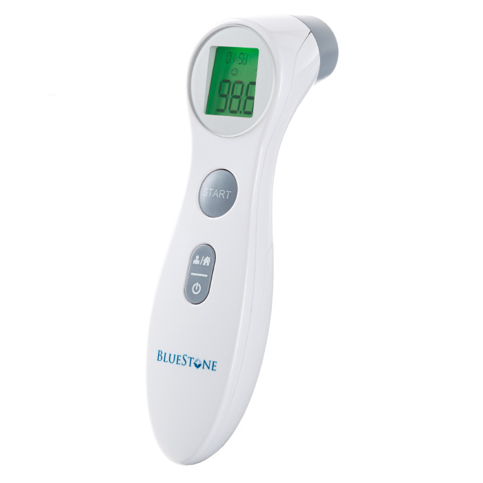 80-5181 No-touch Forehead Thermometer, White & Blue