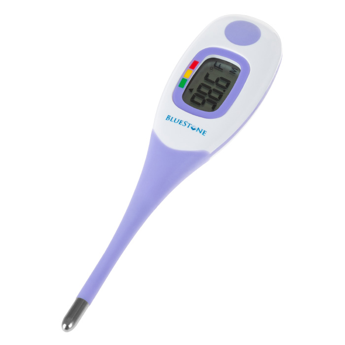 80-5183 Digital Thermometer-accurate Temperature Reading, Jumbo Lcd Display, Oral, White & Blue