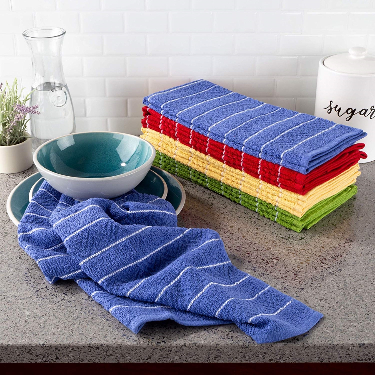 69a-39253 16 X 28 In. Home Kitchen Towels, Multi-color - Set Of 8