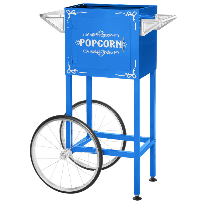 83-dt5652 4-6 Ounce Poppers Popcorn Machine Cart, Blue & Silver