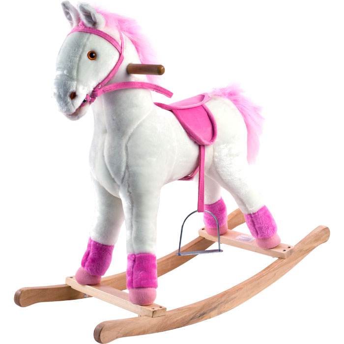 M370003 Plush Rocking Patricia Pony, Pink