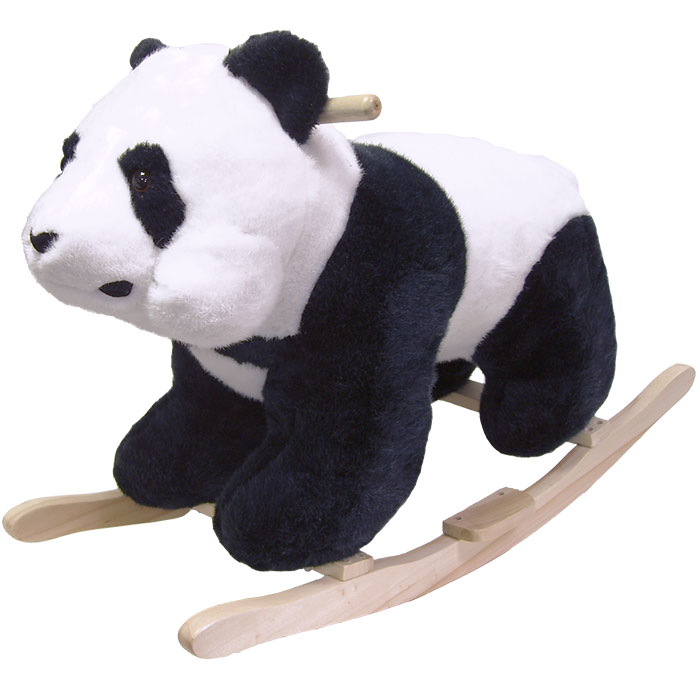 M370027 Panda Bear Rocking Animal, Black & White