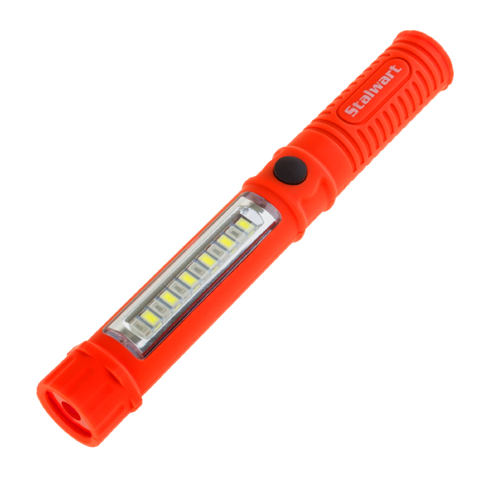 75-wl2026 Led Pocket Smd Compact Inspection Flashlight With Magnet & Belt Clip, Orange