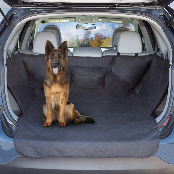 Petmaker 80-pet6045 Cargo Liner Dog Waterproof Seat Cover With Non-slip Trunk Pet Travel Mat, Black