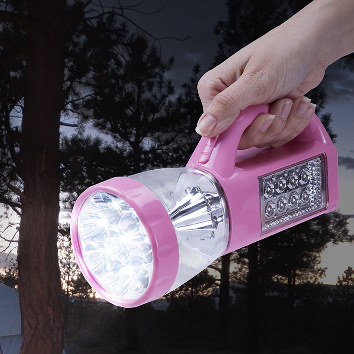 75-cl1001 3 In 1 Led Lightweight Camping Flashlight & Panel Light - Pink