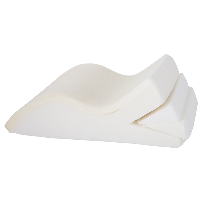 80-5138 Adjustable Leg Wedge Support Cushion With White Cover