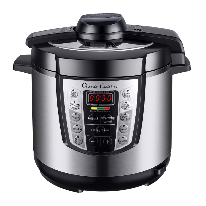 82-ccya20 6 Qt 4-in-1 Pressure Cooker With 10 Programmed Settings