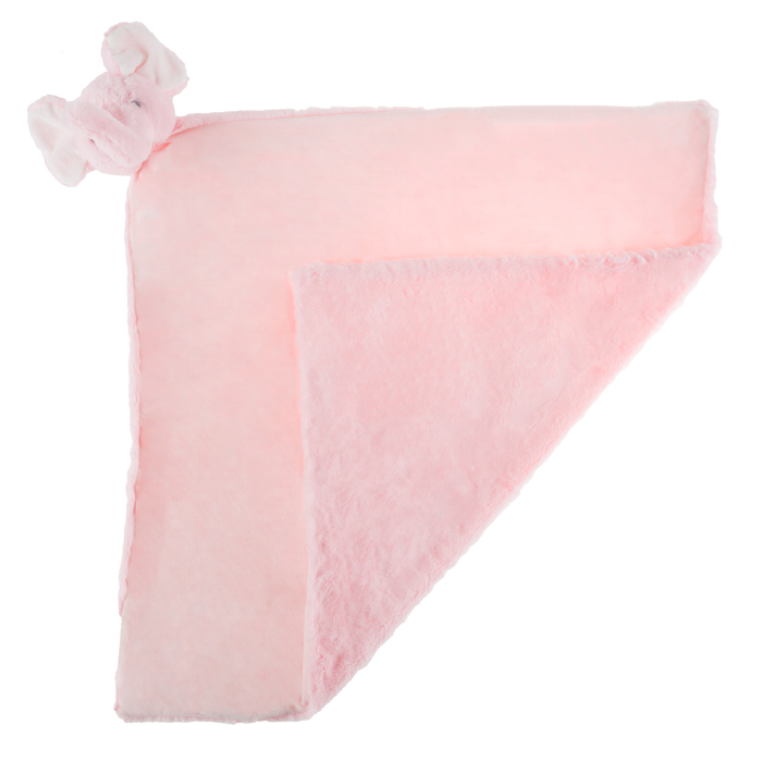 80-sum-170332 Baby Security Polyester Blanket, Elephant-pink