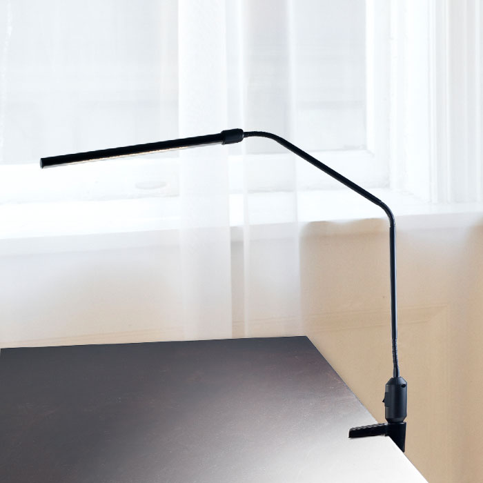 Lavish Home 72-l092-b Modern Contemporary Led Clamp Desk Lamp, Black